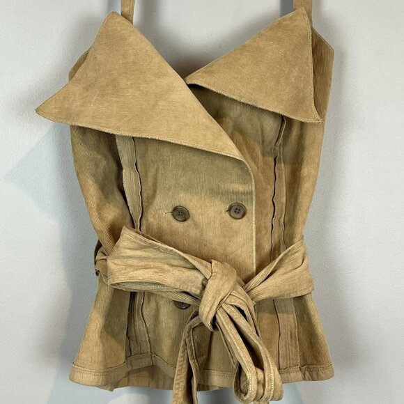 Making the Cut Deconstructed Corduroy Corset Top by Yannik Size XXL NWT - Picture 4 of 12